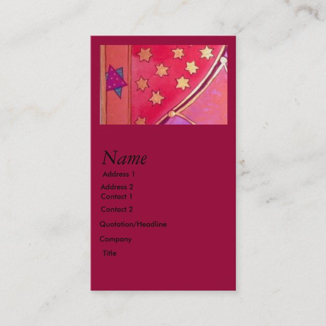 Mogen David Visitkort (Framsida)