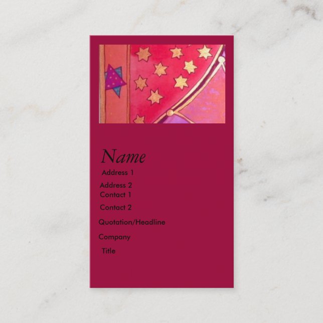 Mogen David Visitkort (Framsida)