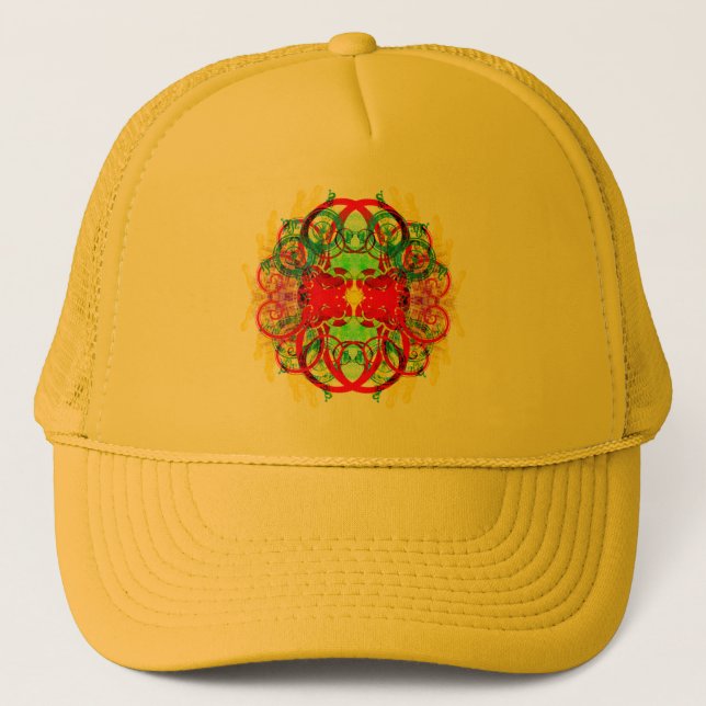 Mogen hatt för Rasta Vibes Truckerkeps (Framsida)