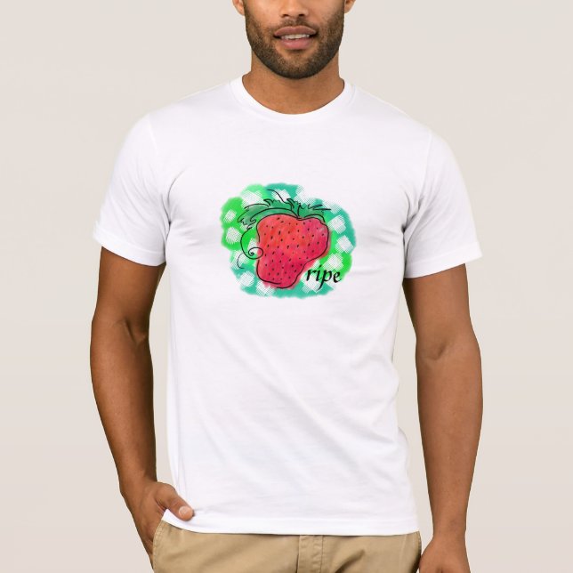 Mogen jordgubbe t-shirt (Framsida)