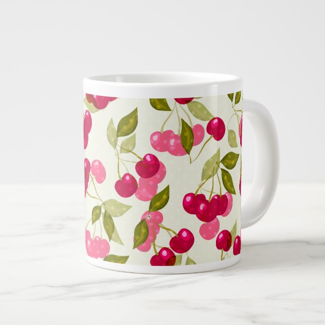 Mogen körsbärs espresso kopp jumbo mugg (Framsida höger)
