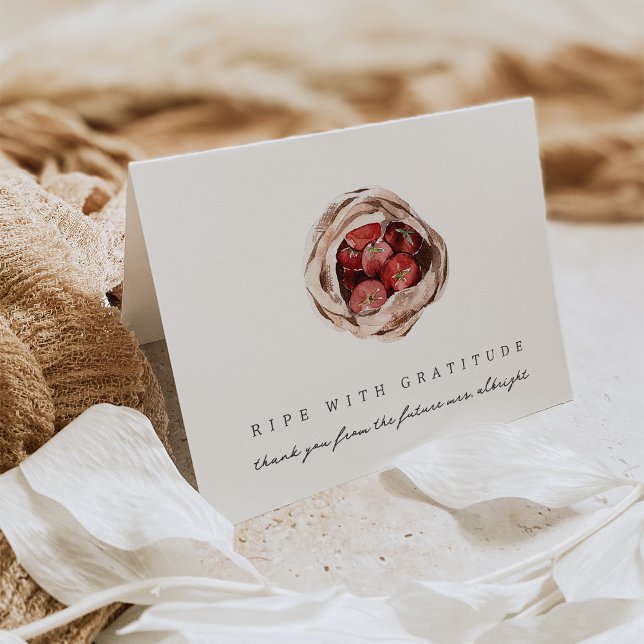 "Mogen Med Tacksamhet" Bröllopsdusch på Bondens Ma Tack Kort (Skapare uppladdad)