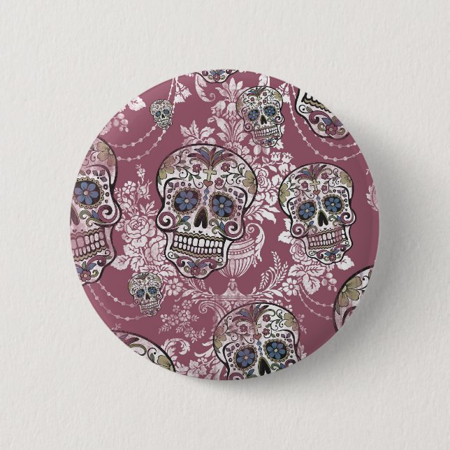 Mogen sockerSkull. för Sugary sötsak Knapp (Framsida)