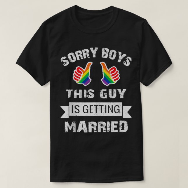MOGENSKAPSFIRANDE LGBT Pride- present Groom Bride T Shirt (Design framsida)