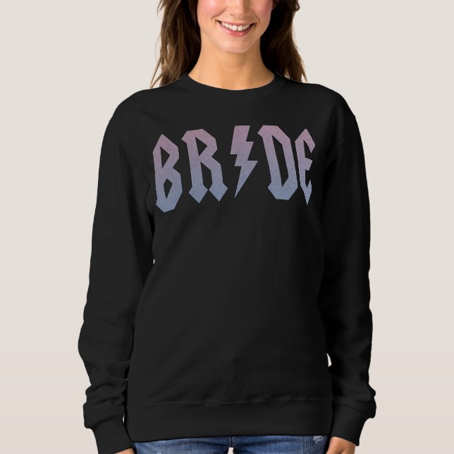 Moget bröllopsdusch förlovning brud Blixt T Shirt (Framsida)