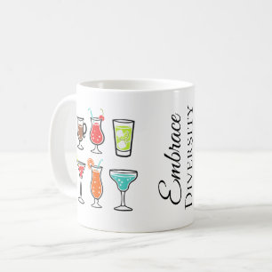 Moget drinkar omfamnar mångfald Svanbröllop Kaffemugg
