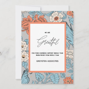 Moggrann Elegant skript logotyp BulkHoliday-kort Julkort