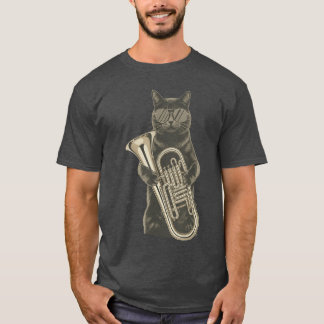 Moggy Cat Solglasögonuba Domestic Shorthairubist p T Shirt