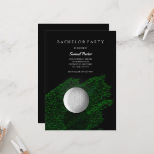 Moghetens golfparty grönt - Golfboll - Golfare Inbjudningar