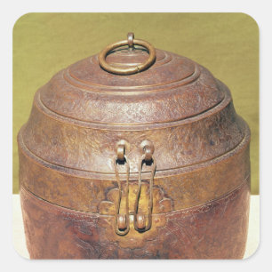 Moghul turban box fyrkantigt klistermärke
