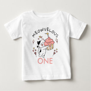 Mögligt ett tema för katt 1:a födelsedag t shirt