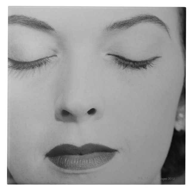 Mogna kvinna 2 kakelplatta (Framsidan)