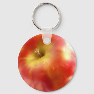 Mogna röda Apple Nyckelring