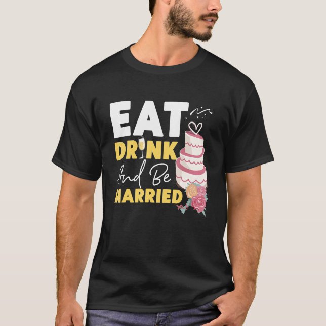 Mogna som ska äta dricksvatten och vara gifta t shirt (Framsida)