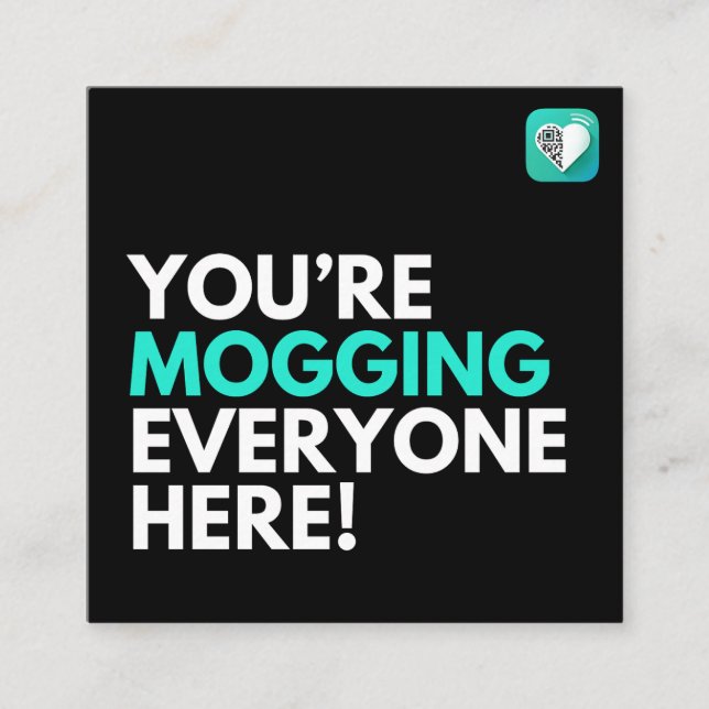 Mogning av alla fyrkantigt visitkort (Framsida)