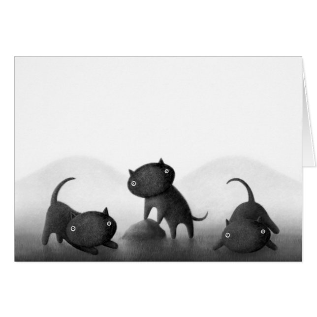 Mogs 3 hälsningskort (Framsidan Horizontal)