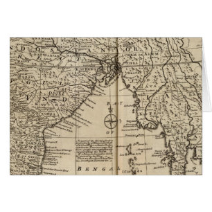Mogul Empire, Indien Hälsningskort