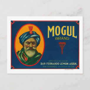 Mogul Lemon LabelSan Fernando, CA Vykort