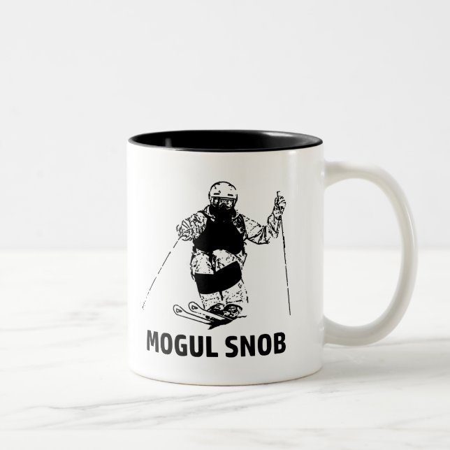 Mogul Skiing Snob Två-Tonad Mugg (Höger)
