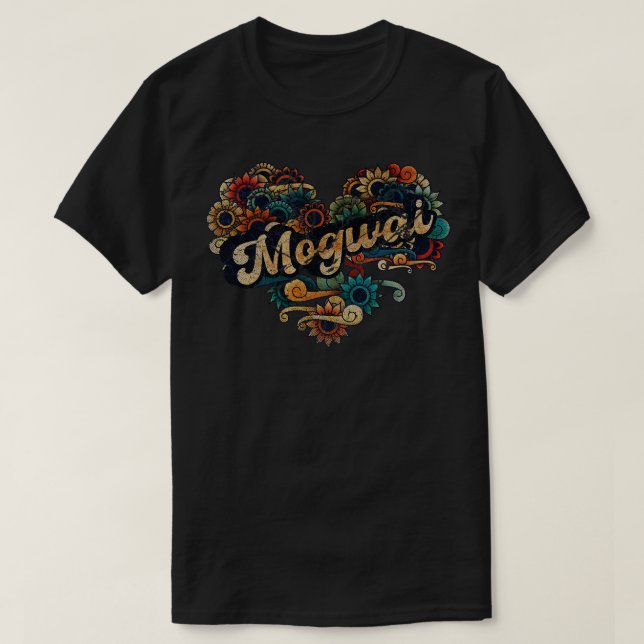 MOGWAI VIGNETTE VINTAGE FÄRG T SHIRT (Design framsida)
