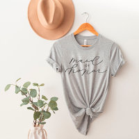 MOH Cute Script Bachelorette/Brudens sida T-Shirt
