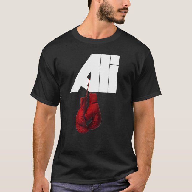 MOHAMED ALI A new and disttive design boxle T Shirt (Framsida)