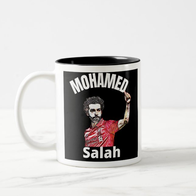 Mohamed Salah Två-Tonad Mugg (Vänster)