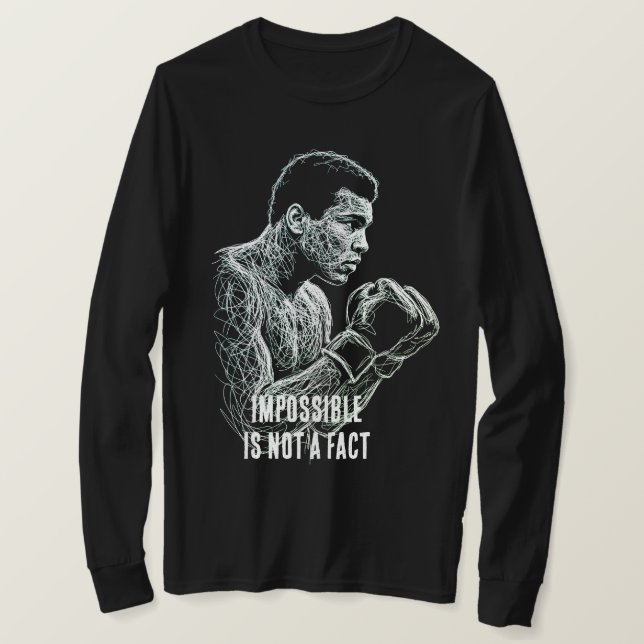 Mohammad Ali - Sätt din text  T Shirt (Design framsida)