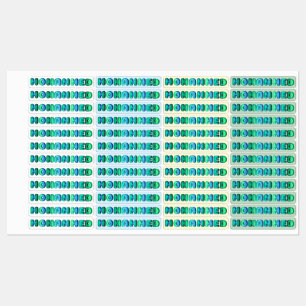 Mohammed pojke namn kawaii 3d optiska kläder klistermärke