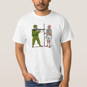 Mohandas Gandhi mot våld & ockupation Tee Shirt