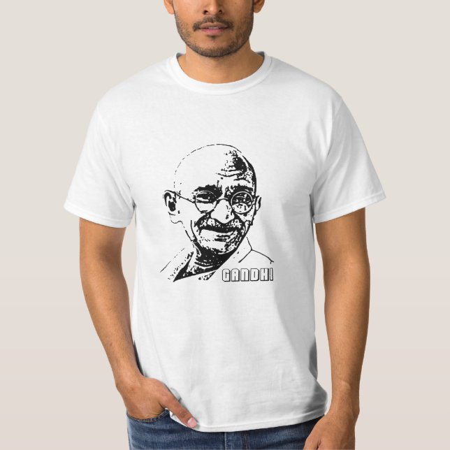 Mohandas Gandhi T-shirt (Framsida)