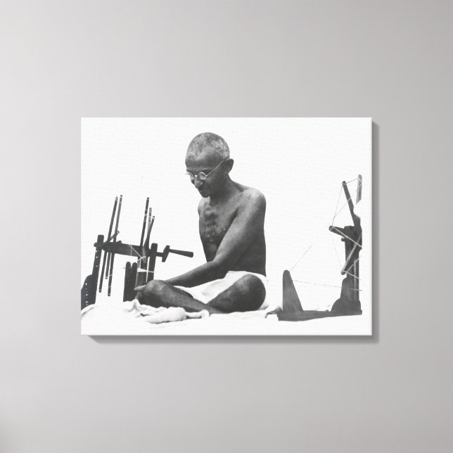 Mohandas Karamchand Gandhi Canvastryck (Framsida)