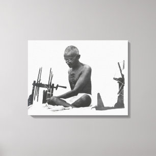 Mohandas Karamchand Gandhi Canvastryck