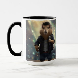 "Mohawk Capybara: Rockin' floden!" Mugg