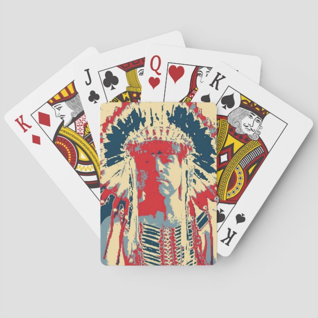 Mohawk Indian Deck of card Spelkort (Baksidan)