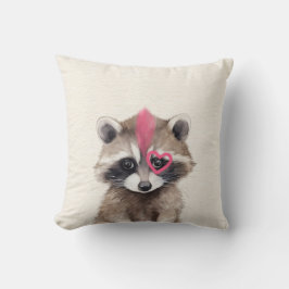 Mohawk Raccoon Woodland Nursery Kudde