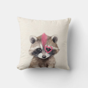 Mohawk Raccoon Woodland Nursery Kudde