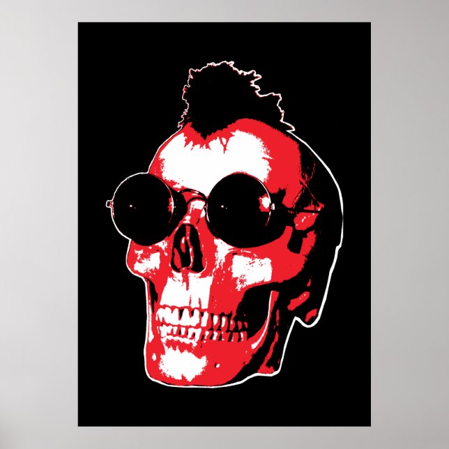 Mohawk Skull - Sten’n’Roll Poster (Framsidan)