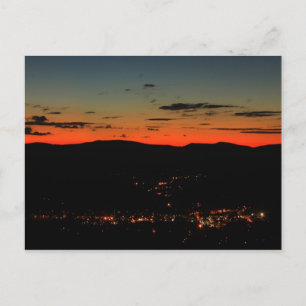 Mohawk Trail Hairpin Turn Twilight Vykort