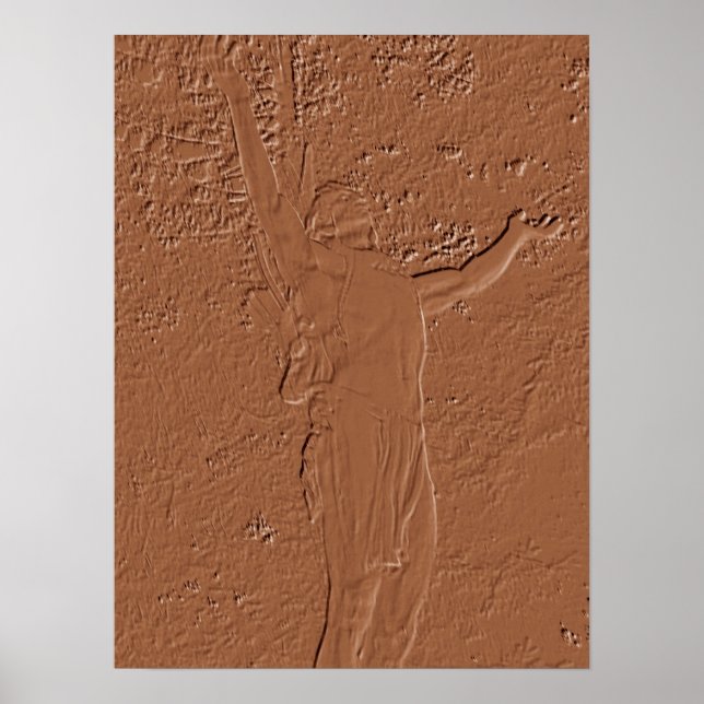 Mohawk Trail Statue Poster (Framsidan)