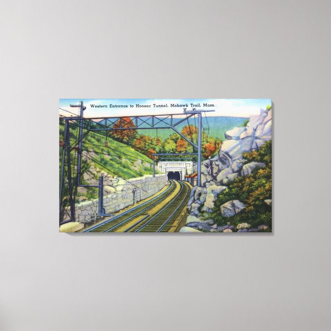 Mohawk Trail View of W. Entrance to Hoosac Canvastryck (Framsida)