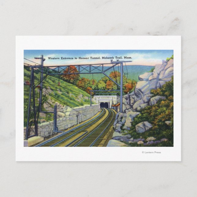 Mohawk Trail View of W. Entrance to Hoosac Vykort (Framsida)