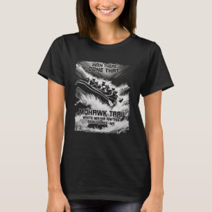 Mohawk Trail White Vatten Raiting River Rapids Mas T Shirt