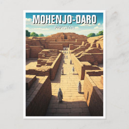 Mohenjo-Daro Pakistan Travel Vykort