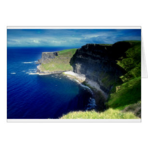 Moher klippor hälsningskort