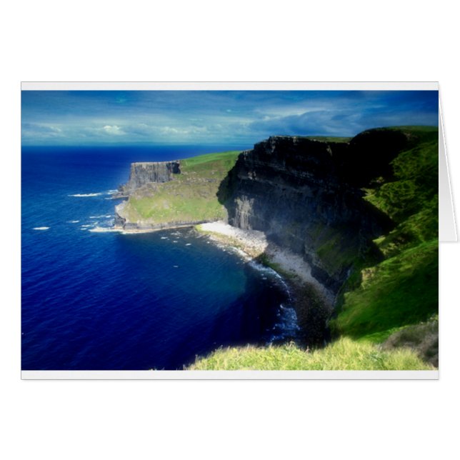 Moher klippor hälsningskort (Framsidan Horizontal)