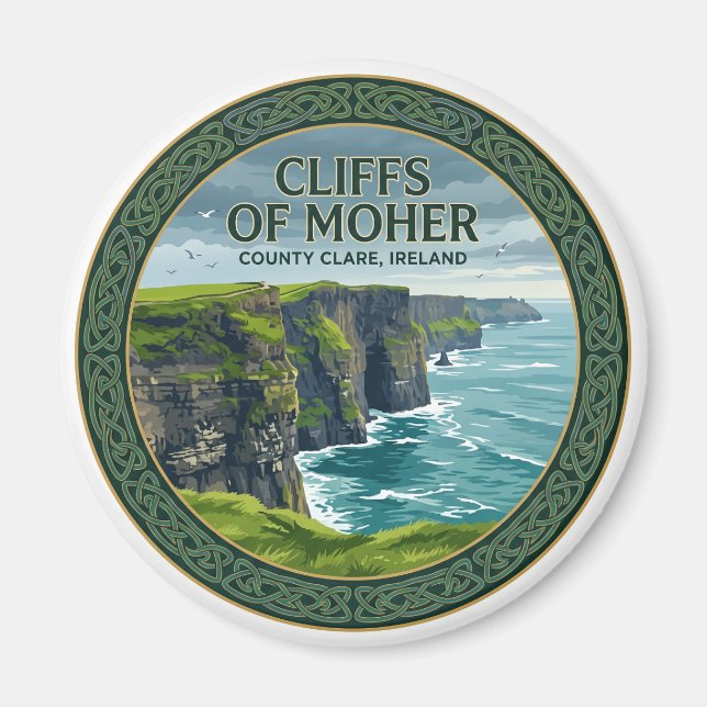 Moherklipporna Doolin Irland Magnet (Framsidan)