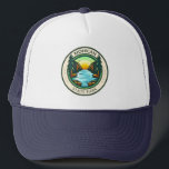 Mohican State Park Ohio Badge Keps<br><div class="desc">Mohican State Park-illustration i en badge stil-cirkel.</div>