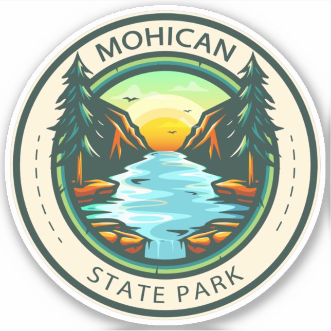 Mohican State Park Ohio Badge Klistermärken (Framsida)