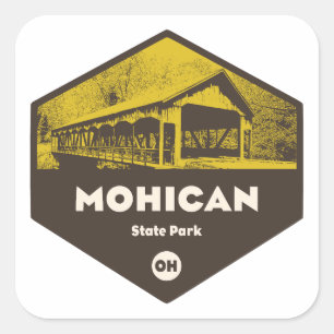Mohican State Park Ohio Fyrkantigt Klistermärke